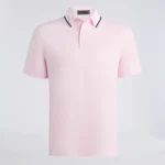 G/Fore Camo Collar Performance PIQUÉ Polo in Blush/Snow