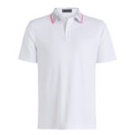G/Fore Camo Collar Performance PIQUÉ Polo in Snow