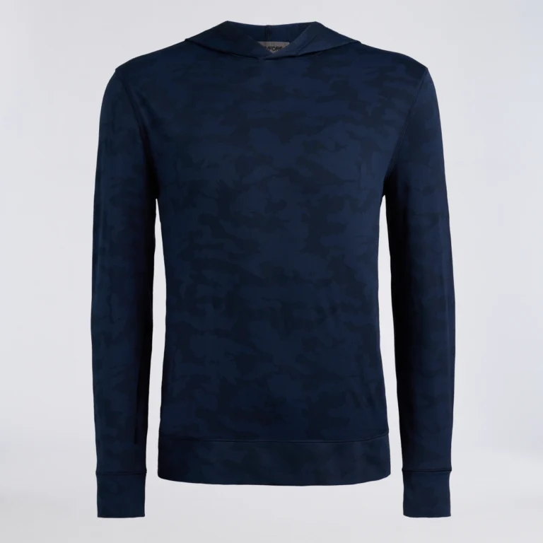 G/Fore Camo Jacquard Jersey Hoodie in Twilight