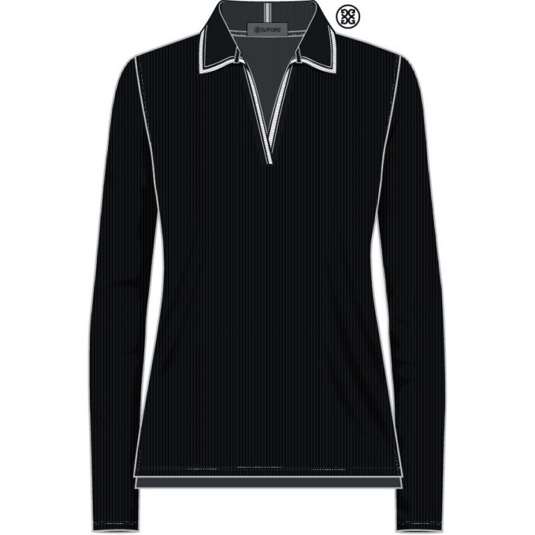 G/Fore Contrast Johnny Collar Tech Nylon Rib Polo