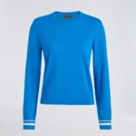 G/FORE Cooling Cotton Crewneck Sweater in Cerulean