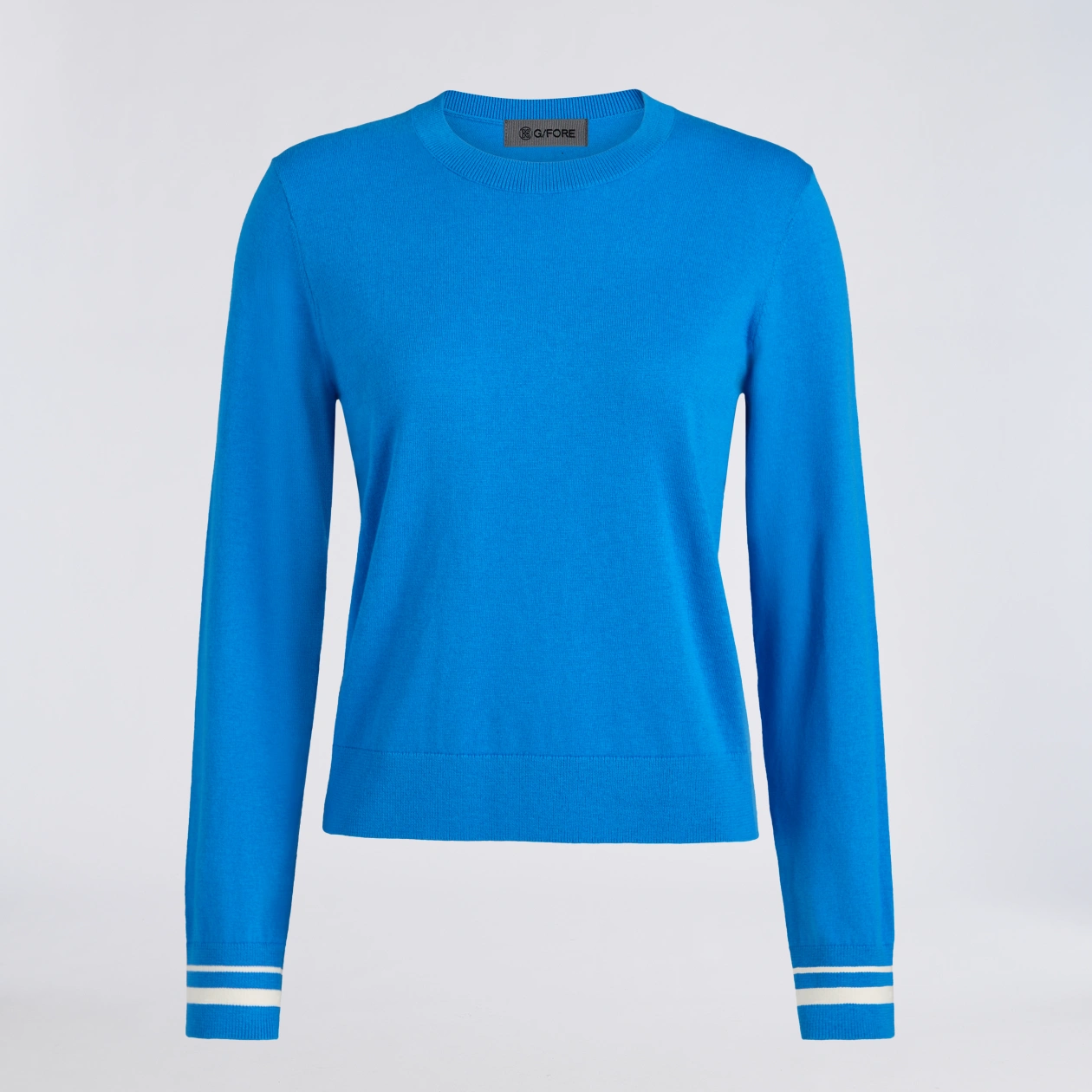 G/FORE Cooling Cotton Crewneck Sweater in Cerulean