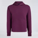 G/Fore Cotton Blend Scuba Hoodie in Dark Plum