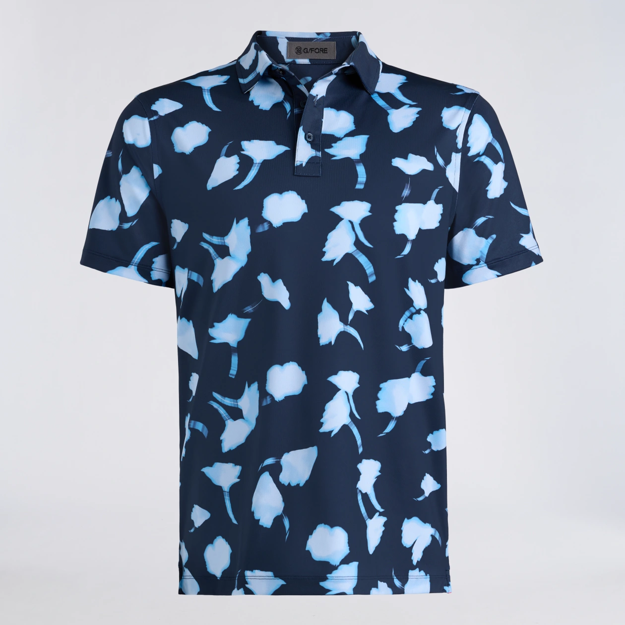 G/Fore Ghost Floral Tech Jersey Polo