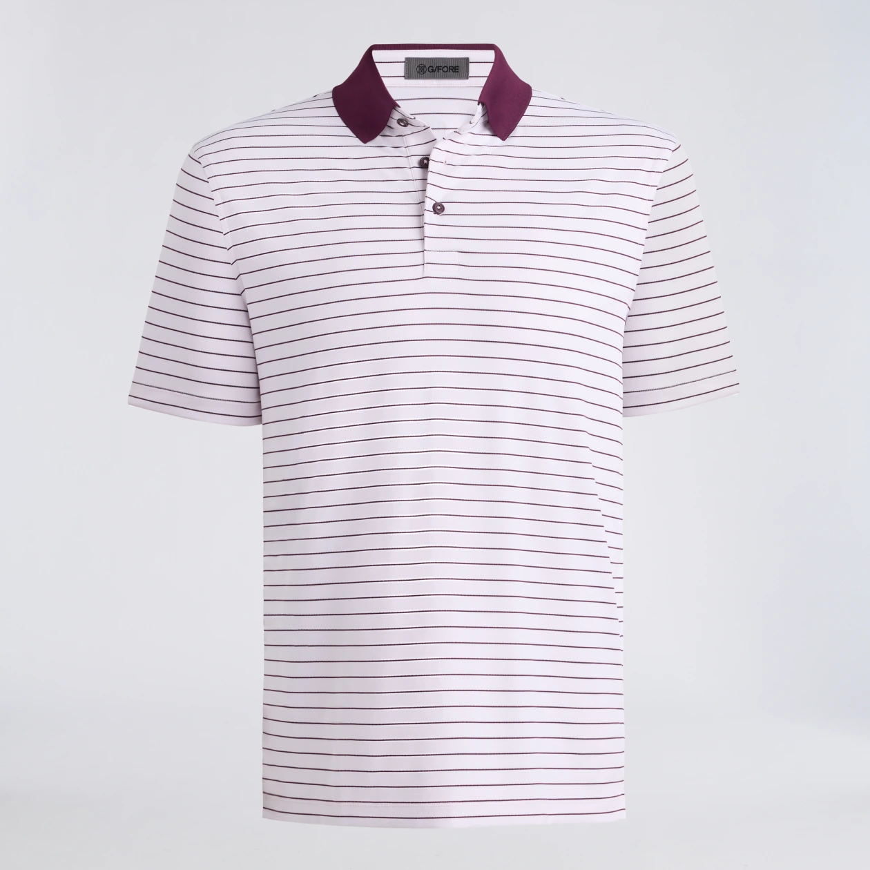 G/Fore Herringbone Stripe Tech Jersey Polo
