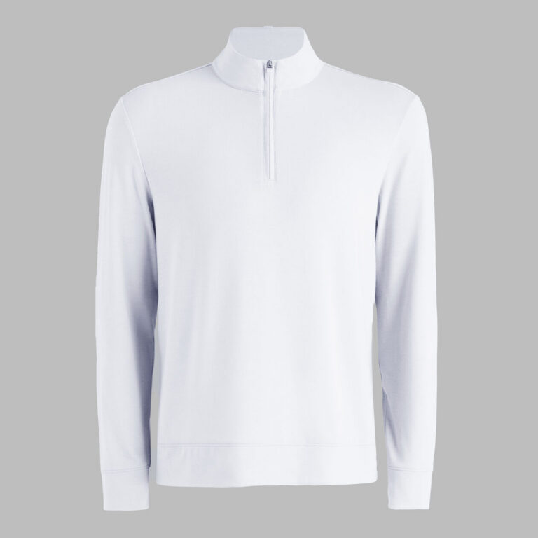 G/Fore Luxe Mid Quarter Zip in Snow