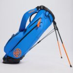 G/FORE Parachute Carry Golf Bag in Cerulean/Shocking Orange
