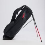 G/FORE Parachute Carry Golf Bag in Onyx/Classic Red