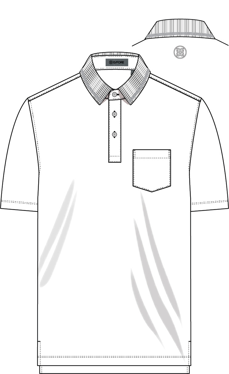 G/FORE Pocket PiquÉ Polo in Snow