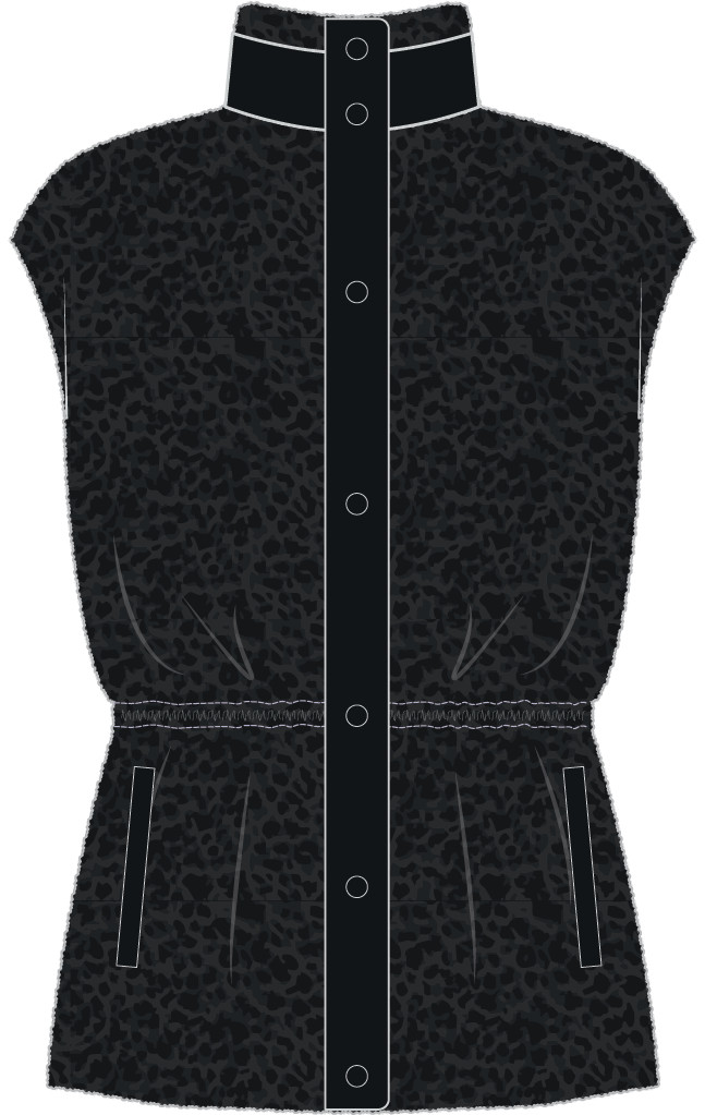 G/FORE Reversible Fleece & Nylon Hybrid Jacket in Onyx