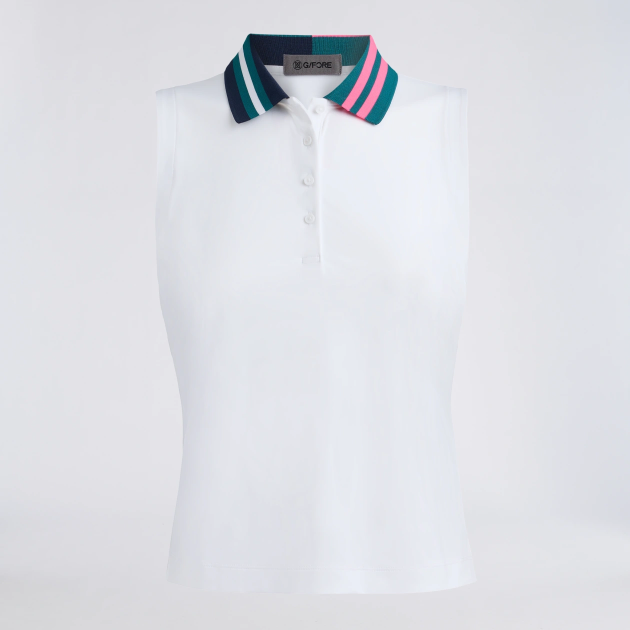 G/Fore Stretch Nylon Interlock Sleeveless Polo
