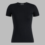 G/FORE Tech Nylon Rib Fitted Tee in Onyx