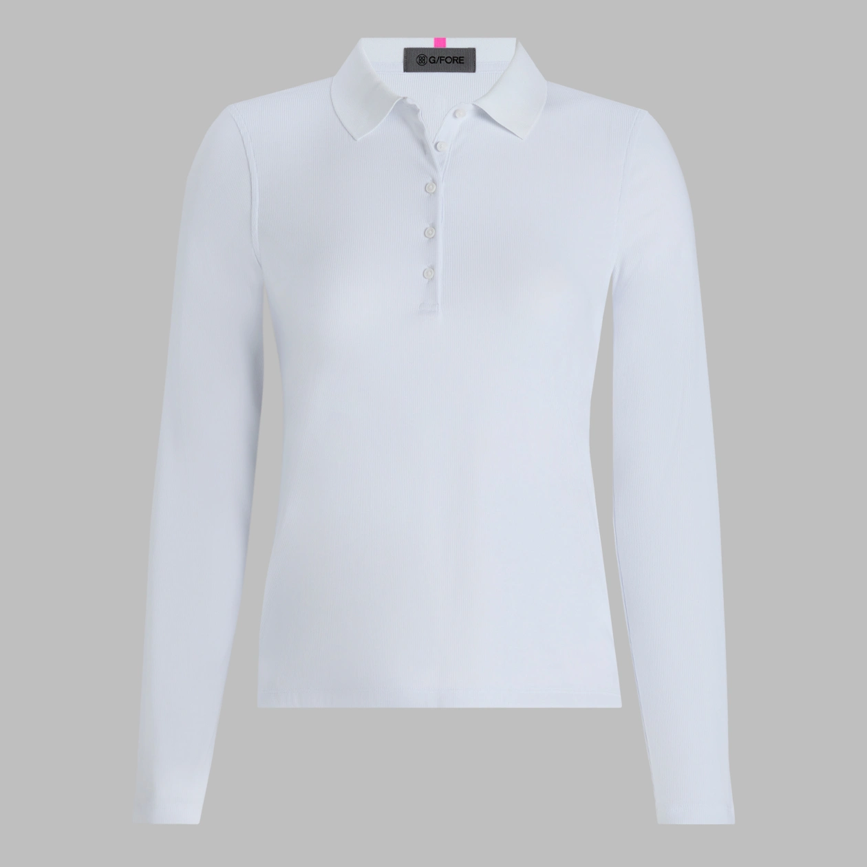 G/Fore Tech Nylon Rib Long Sleeve Polo