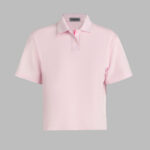 G/Fore Tux Quarter Zip Boxy Polo in Blush