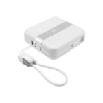 Gemini Two Piece Shareable 10,000 mAh Power Bank with Charging Cable Loop