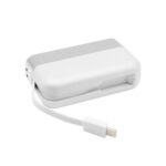 Gemini Two Piece Shareable 10,000 mAh Power Bank with Charging Cable Loop