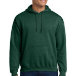 Gildan Heavy Blend Hooded Sweatshirt in Heather Dark Green