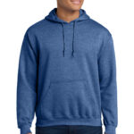 Gildan Heavy Blend Hooded Sweatshirt in Heather Deep Royal