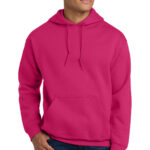 Gildan Heavy Blend Hooded Sweatshirt in Heliconia