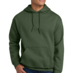 Gildan Heavy Blend Hooded Sweatshirt in Military Green