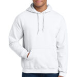 Gildan Heavy Blend Hooded Sweatshirt in White