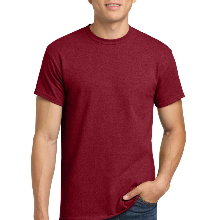 Gildan Heavy Cotton 100% Cotton T-Shirt in Antique Cherry Red
