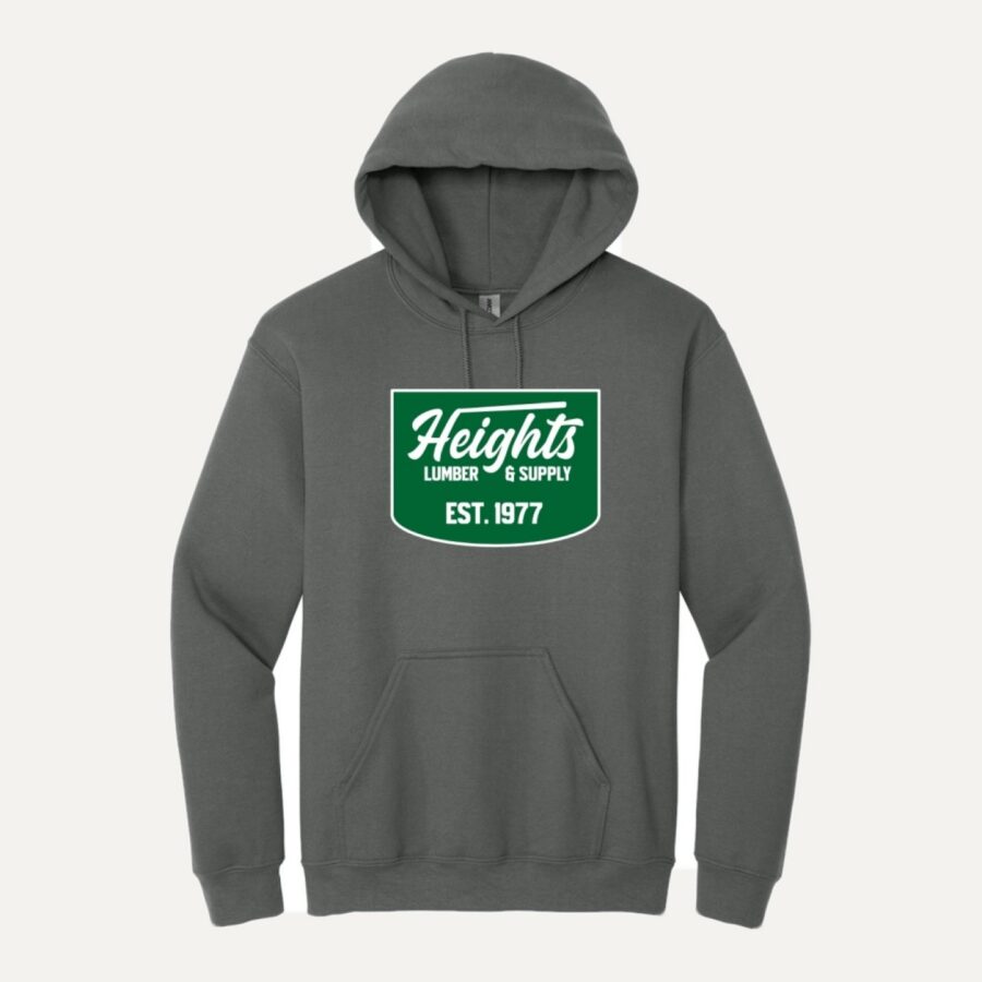 Heights Lumber hoodies & sun shirts