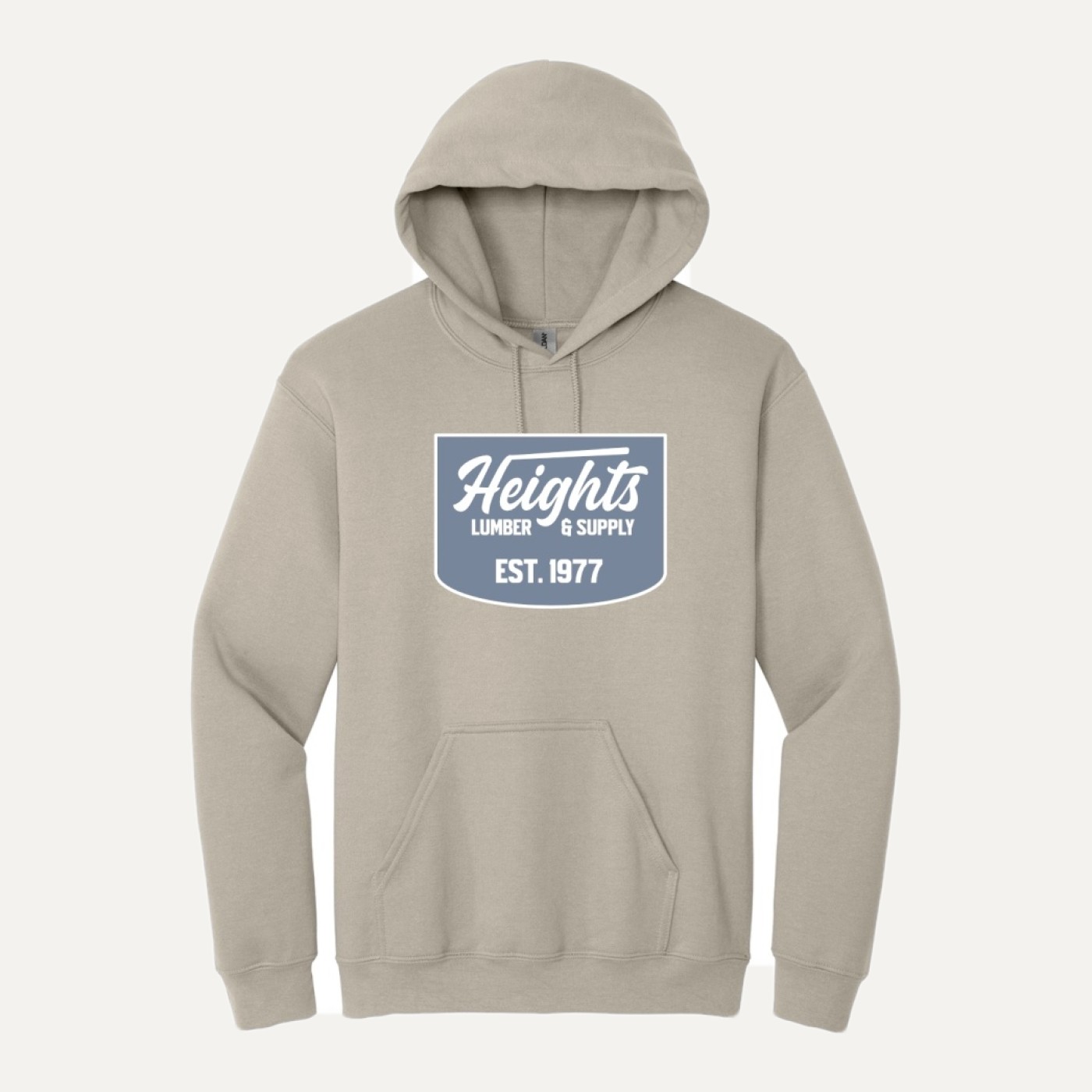 Heights Lumber hoodies and sun shirts