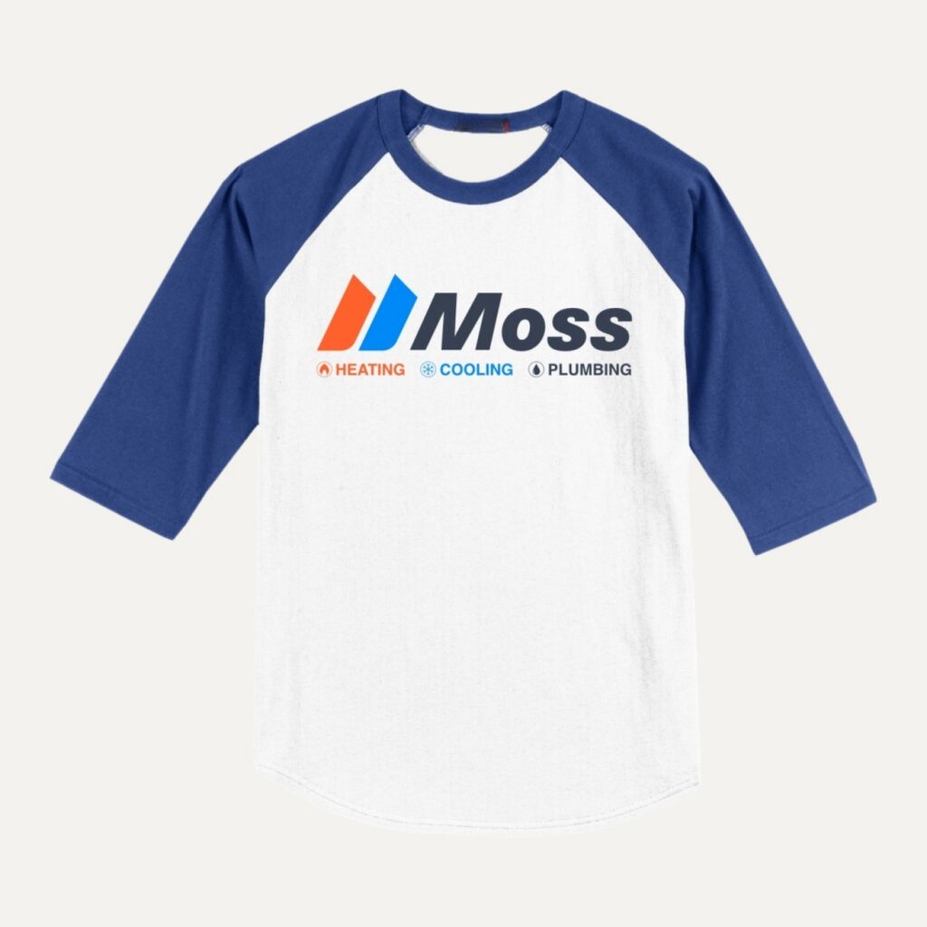 Moss Heating, Cooling & Plumbing employee event apparel