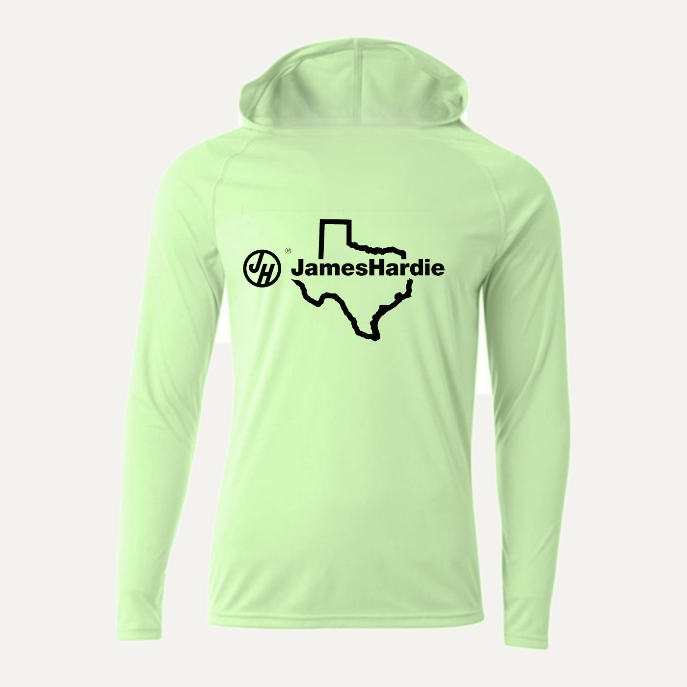 James Hardie co-branded sun hoodie