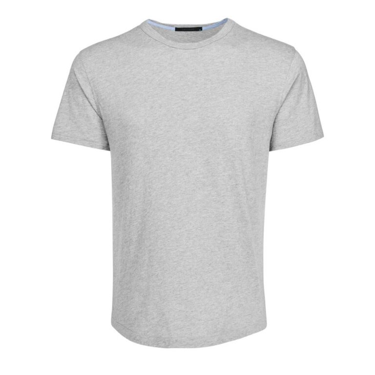 Greyson Alpha Slub Tee in Light Grey Heather