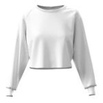 Greyson Blank Aspen Cropped Crewneck in Arctic