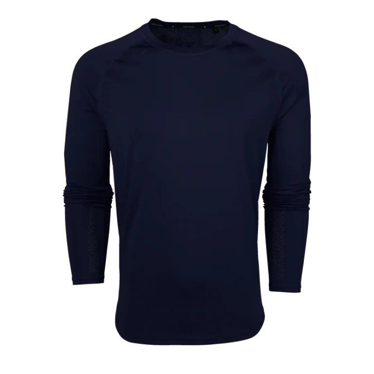 Greyson Falcon Sport LS Tee in Maltese Blue