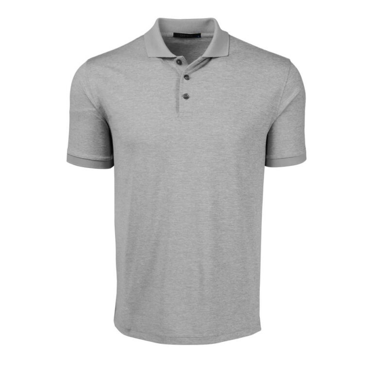 Greyson Guide Sport Polo in Light Grey Heather