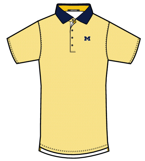 Greyson Michigan Winged Helmet Repeat Polo