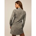 Greyson Midas Wolf Jacquard Halley II Quarter Zip
