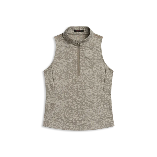 Greyson Midas Wolf Jacquard Sleeveless Halley Quarter Zip