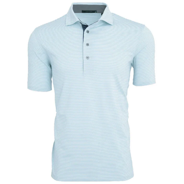 Greyson Saranac Polo in Wolf Blue/Arctic