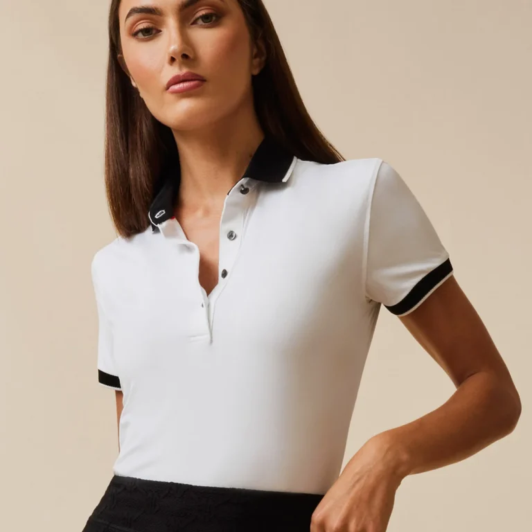 Greyson Scarlett Polo w/ Fiske Collar and Cuffs