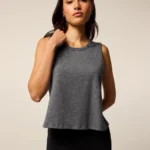 Greyson Sleeveless Sloane Top in Smoke Heather