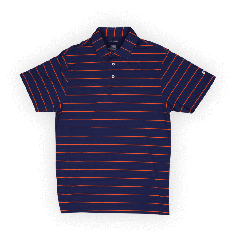 High Creek Apex Stripe Polo in Navy
