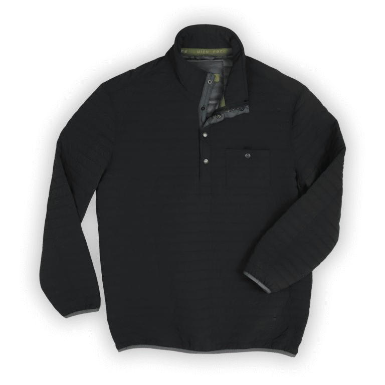 High Creek Bandit Ribbed Pullover in Black