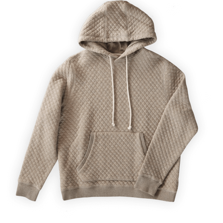 High Creek Bristow Quilted Hoodie in Oatmeal
