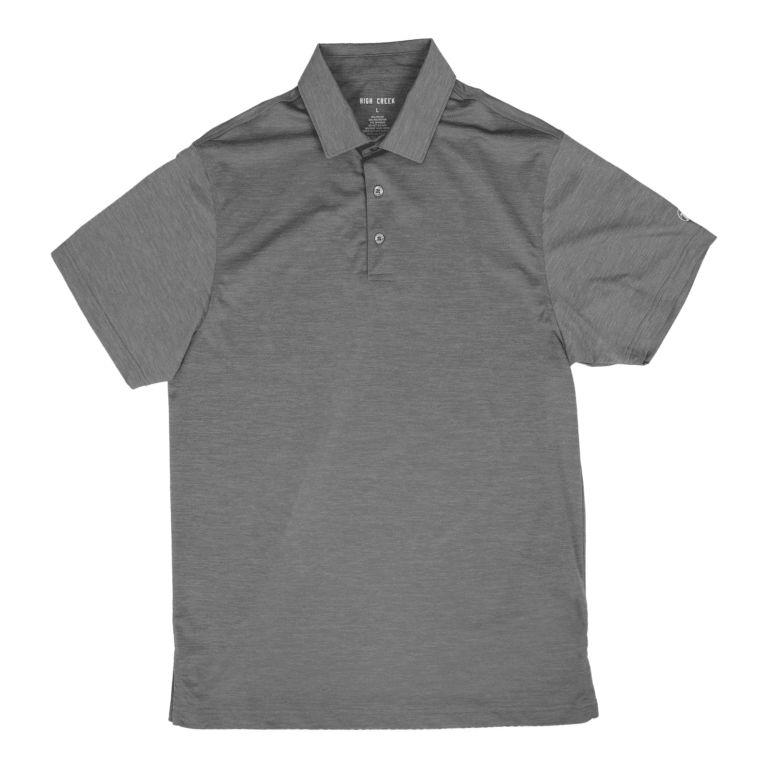High Creek Clayton Polo in Heather Charcoal