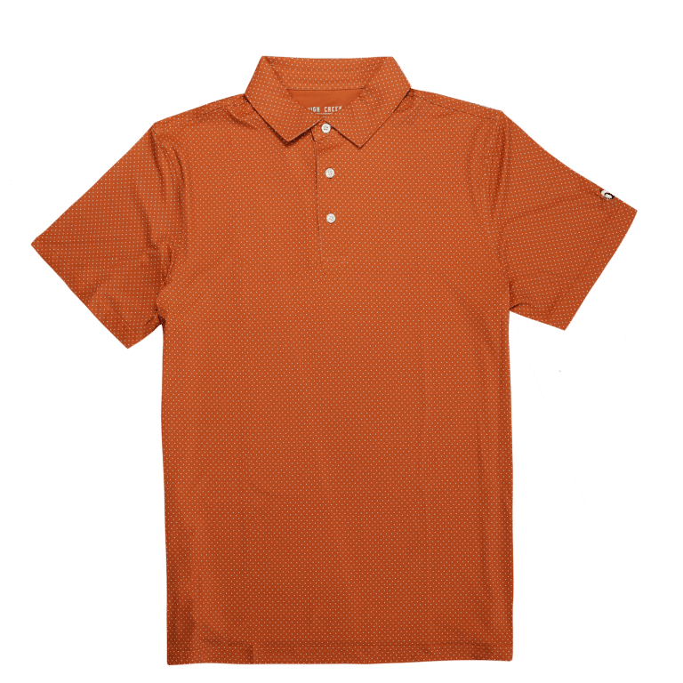 High Creek Dottin Around Polo in Cedar and White