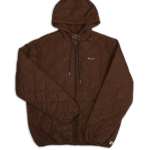 High Creek Graham Hooded Puffer Jacket in Brown