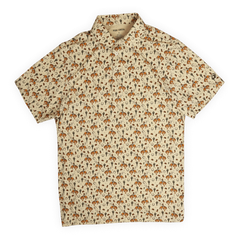 High Creek Rodeo Days Printed Polo in Rodeo Days