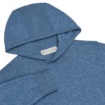 Holderness & Bourne The Logan Hoodie Sweater in Heathered Pacific Blue
