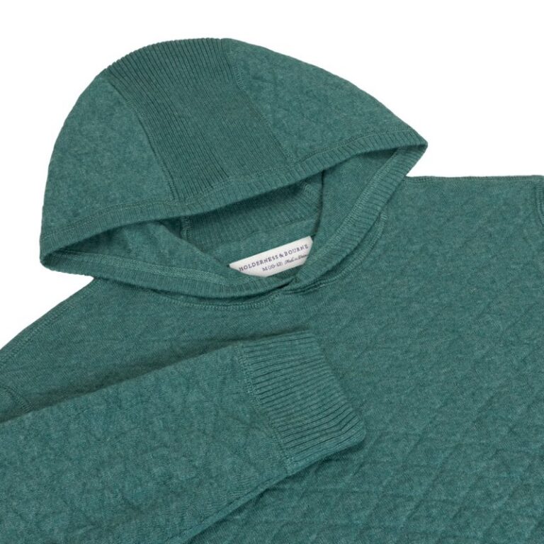 Holderness & Bourne The Wallace Boys Hoodie Sweater in Heathered California Spruce