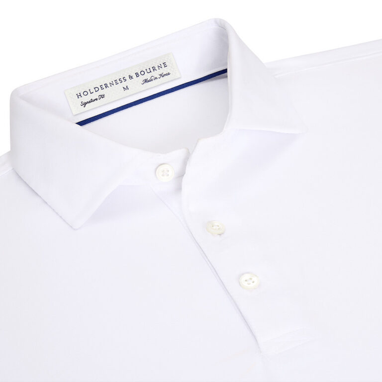 Holderness & Bourne The Anderson Polo in White